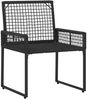 vidaXL Gartenmöbel-Set mit Kissen 3 pcs Schwarz und Weiß 42025174 Bild 5