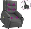 vidaXL Massagesessel mit Aufstehhilfe Dunkelgrau Stoff 3206577 Bild 2