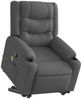 vidaXL Massagesessel mit Aufstehhilfe Dunkelgrau Stoff 3206577 Bild 3