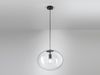 Pendelleuchte GALAXY einflammig mit Kugel Glasschirm transparent Ø 40cm Bild 3