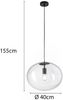 Pendelleuchte GALAXY einflammig mit Kugel Glasschirm transparent Ø 40cm Bild 4