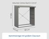 Hörmann Ecostar Metall Kaminholzregal Trend Typ 2, graualuminium, 181 x 103 x 198 cm (T x B x H) Bild 5