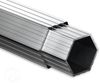 4x4 m Faltpavillon, PROFESSIONAL Alu 40mm, feuersicher, schwarz Bild 3