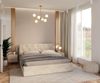 FDM Polsterbett Bettrahmen Bettgestell 90x200, 120x200, 140x200, 160x200, 180x200 cm (MADE IN EU - mit hochwertigem Velours Bezug, Bettrahmen, Bett, Optional mit Matratze bestellbar, mit großen gepolsterten Kopfteil, mit Bettkasten zum aufklappen), Meta... Bild 3