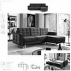 Eltap Asgard L Ecksofa (Monolith 48) wendbar Bild 5