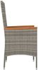 vidaXL Gartenstühle mit Kissen 4 Stk. Poly Rattan Grau 319528 Bild 5