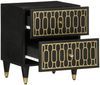vidaXL Nachttische 2 Stk. 40x33x46 cm Massivholz Mango 358319 Bild 3