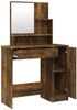 vidaXL Schminktisch-Set Räuchereiche 86,5x35x136 cm 3114152 Bild 5