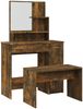 vidaXL Schminktisch-Set Räuchereiche 86,5x35x136 cm 3114152 Bild 2