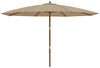 vidaXL Sonnenschirm mit Holzmast Taupe 400x273 cm 363178 Bild 4