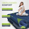 Juskys Luftmatratze Sapri L in Blau - 2 Personen Luftbett selbstaufblasend - aufblasbare Matratze als Gästebett oder Camping - integrierter Pumpe Bild 5