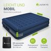 Juskys Luftmatratze Sapri L in Blau - 2 Personen Luftbett selbstaufblasend - aufblasbare Matratze als Gästebett oder Camping - integrierter Pumpe Bild 4
