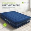 Juskys Luftmatratze Sapri L in Blau - 2 Personen Luftbett selbstaufblasend - aufblasbare Matratze als Gästebett oder Camping - integrierter Pumpe Bild 2