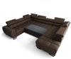 Wohnlandschaft Schlafsofa BASTIEN XL in Stoff Aragon Türkis Ottomane Rechts Bild 2