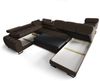 Wohnlandschaft Schlafsofa BASTIEN XL in Stoff Aragon Türkis Ottomane Rechts Bild 3