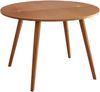 Ragaba halbrunder ausziehbarer Esstisch, Esche & MDF Eschenholzfurnier, 110x55 cm, Eichenbeize Bild 2