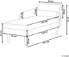 Rechtsseitige Chaiselongue YVOIRE Stoff Taupe Bild 2