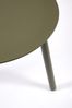 Gartencouchtisch Raspky aus Aluminium, organisches Design, olivegrün, wetterfest, 70x56 cm Bild 2