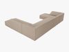 Micadoni Panorama-Ecksofa Ruby 7-Sitzer Rechts Strukturierter Stoff Ottawa Dunkelbeige Bild 4