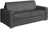 Vente-unique - CALITO Sofa Leder Grau - B 223 cm94 cm x H 97 cm x L 194 cm Bild 2