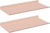 vidaXL Schwebendes Regal 2 pcs Rosa 40 x 18 x 2,5 cm Stahl 8004010 Bild 2