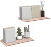 vidaXL Schwebendes Regal 2 pcs Rosa 40 x 18 x 2,5 cm Stahl 8004010 Bild 3