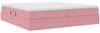 vidaXL Aufbewahrungsbett mit Matratze Rosa 200 x 200 cm Samt 3370328 Bild 5