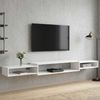 vidaXL Wandmontierter TV-Schrank Wandhalterung Weiß 220 x 28 x 21 cm 8006013 Bild 4