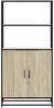 vidaXL Highboard Sonoma-Eiche 68x35x139 cm Holzwerkstoff und Metall 849050 Bild 4