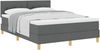 vidaXL Boxspringbett mit Kissen Dunkelgrau 160 x 200 cm Stoff 3338931 Bild 2
