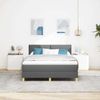 vidaXL Boxspringbett mit Kissen Dunkelgrau 160 x 200 cm Stoff 3338931 Bild 3