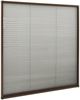 vidaXL Insektenschutz-Plissee für Fenster Aluminium Braun 120x120 cm 148656 Bild 3