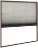vidaXL Insektenschutz-Plissee für Fenster Aluminium Braun 120x120 cm 148656 Bild 4