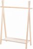 Home Styling Collection Kinder-Kleiderbügel,(HxTxB) 100 x 30 x 80 cm, Holz, Beige Bild 1