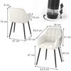 Esszimmerstuhl Relio Beige 53.5 x 55.5 cm Vicco Bild 2