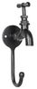 Macosa Home Dekohaken Wandhaken Wasserhahn Metall schwarz retro Haken Wanddeko, (Industrial Stil, Haken Garderobe Wandgarderobe), Wand-Garderobenhaken Dekohaken Bild 5