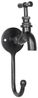Macosa Home Dekohaken Wandhaken Wasserhahn Metall schwarz retro Haken Wanddeko, (Industrial Stil, Haken Garderobe Wandgarderobe), Wand-Garderobenhaken Dekohaken Bild 4