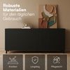 Bellamio 'Tana' Kommode, schwarz mit geriffelter Front, 85x40x185 cm, Sideboard mit 4 Türen und 8 Fächern Bild 4