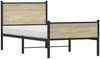 vidaXL Metallbett ohne Matratze Sonoma-Eiche 90x190 cm 4007896 Bild 4