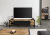 TV-Board Mango 200x45x55 natur klar lackiert / Metall schwarz BLACKBURN #101 Bild 4