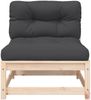 vidaXL Gartensofa ohne Armlehnen mit Kissen Massivholz Kiefer 838077 Bild 5