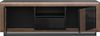 FORTE Savona TV-Unterschrank mit LED Beleuchtung, Holzwerkstoff, Schwarz/Braun, 162,7 x 56,2 x 42,3 cm Bild 4