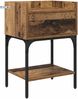 vidaXL Nachttisch mit Schubladen Altholz 40 x 29 x 60 cm Holzwerkstoff 881826 Bild 2