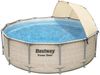 BESTWAY 5614V Power Steel Pool Filterpumpe Sicherheitsleiter Abdeckung 396x107 cm Bild 5