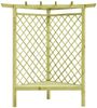 vidaXL Eckpergola mit Bank 130×130×197 cm Kiefernholz Imprägniert 49029 Bild 2