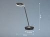 Fischer & Honsel 50614 LED Tischleuchte Dent sandschwarz chrom tunable white Bild 4