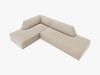 Micadoni Ecksofa Ruby 4-Sitzer Links Samt Salvador Beige Bild 3