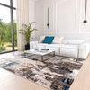 Mazovia Designteppich Modern Teppich für Wohnzimmer - Abstrakt Muster, Beige Blau Grau, 80 x 150 cm, Abstrakt, Modern, Höhe 8 mm, Kurzflor Bild 3