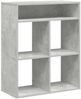 vidaXL Bücherregal Betongrau 66x31x80 cm Holzwerkstoff 860295 Bild 2