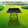 Brixy Klapptisch - Klapptisch - 180 x 70 x 74 cm - Campingtisch - Gartentisch - Tragbar - Schwarz Bild 3